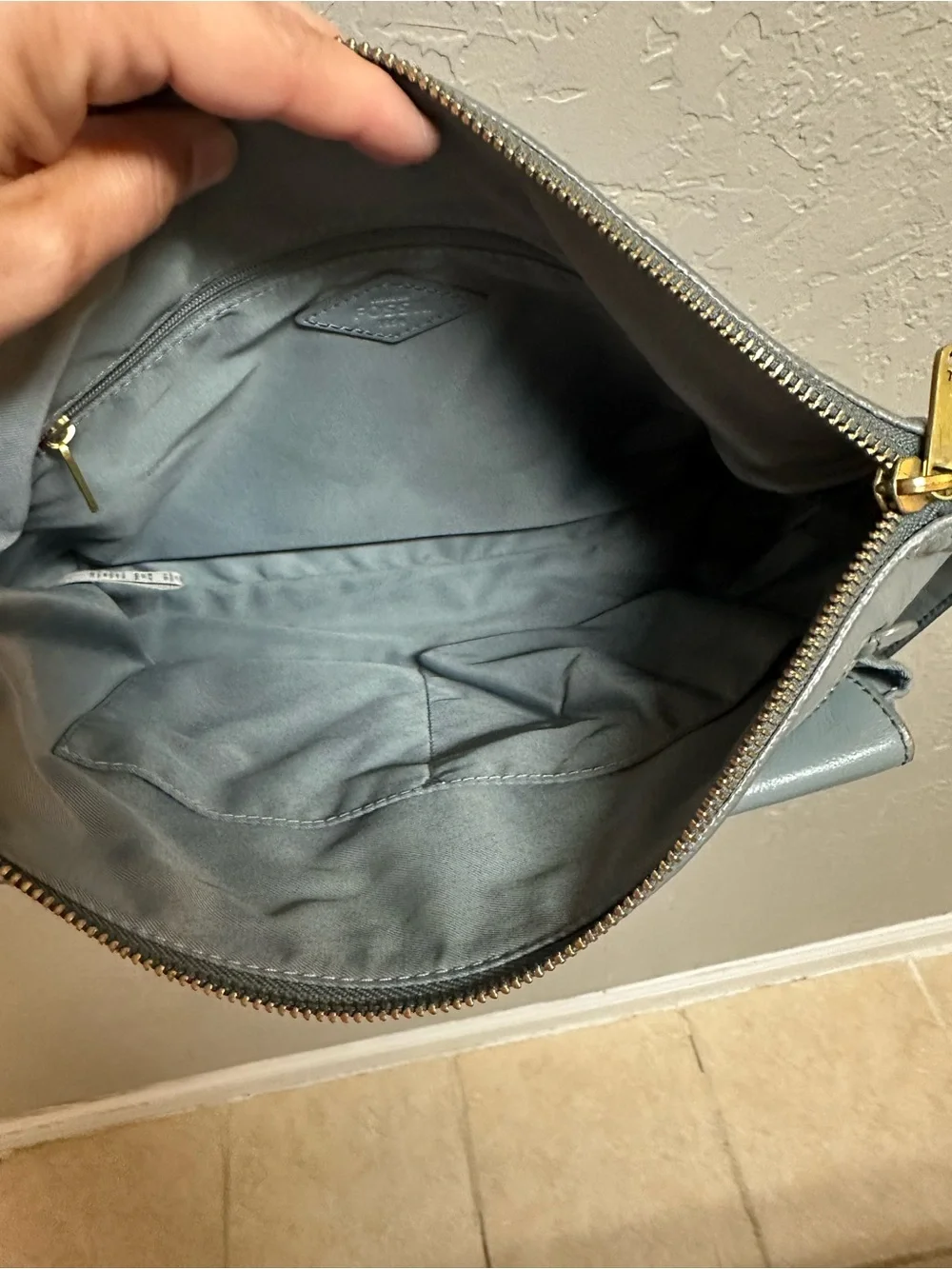 Fossil brand Blue Women's Leather Crossbody‎ purse